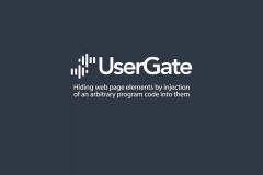UserGate 5. Hiding web page elements by injection of an arbitrary program code into them