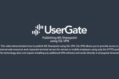 UserGate 5. Publishing MS Sharepoint using SSL VPN