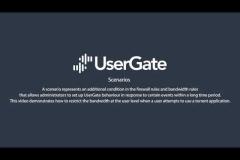 UserGate 5. Utilizing scenarios for the torrent traffic restrictions