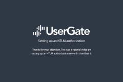 UserGate 5. Setting up an NTLM authorization